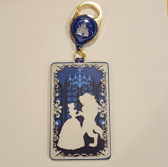 Loungefly Accessories - Loungefly Disney Beauty and the Beast Dance Retractable Lanyard ID Holder NEW
